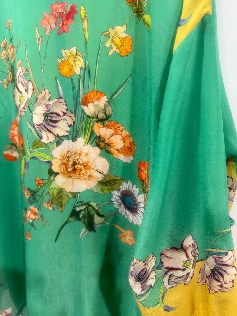 Johnny Was Panya Karis Floral Cupra Rayon Button Down Blouse XS Boho Top - Picture 8 of 9